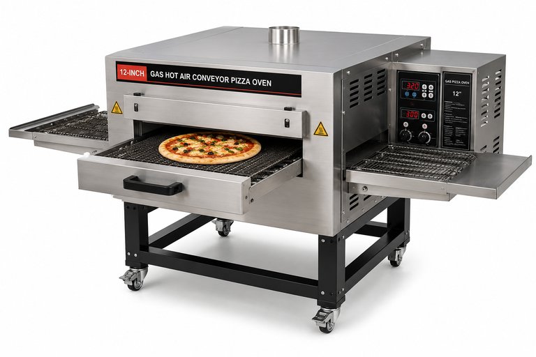 12-INCH GAS HOT AIR CONVEYOR PIZZA OVEN