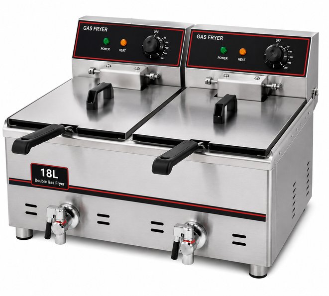 18L Double Gas Fryer Machine