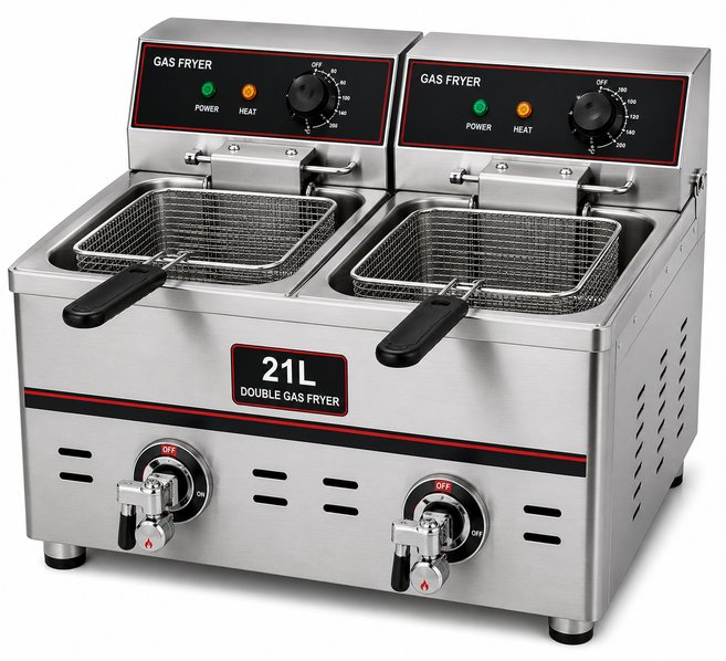 21L Double Gas Fryer Machine