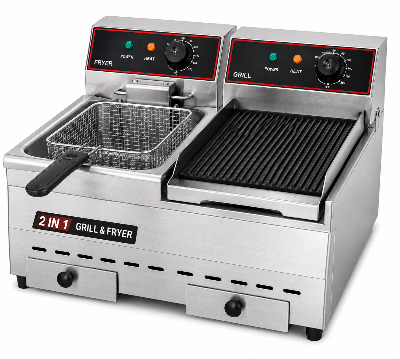 2 in 1 Grill and Fryer Machine