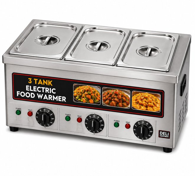 3 Tank Electric Food Warmer