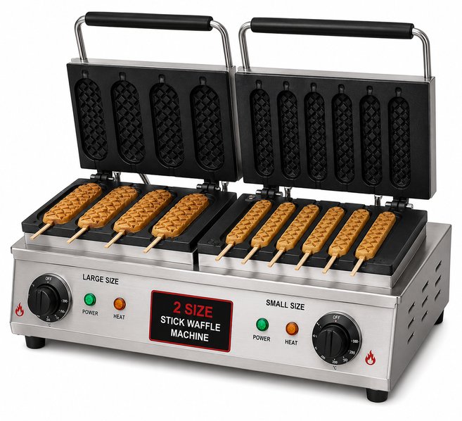 2Size Stick Waffle Machine
