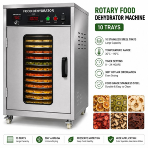 10 Trays Rotary Food Dehydrator Machine