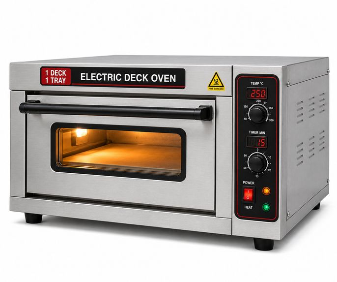 1 Deck 1 Tray Electric Deck Oven