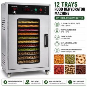 12 Trays Food Dehydrator Machine