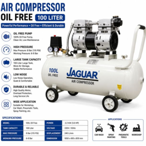 Air Compressor Oil Free 100 Liter