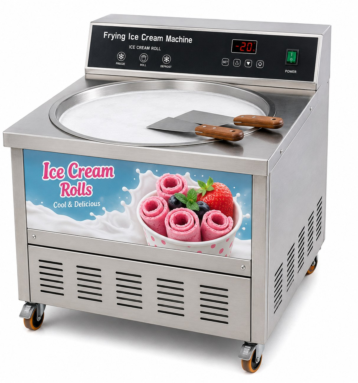 Commercial Frying Ice Cream Machine