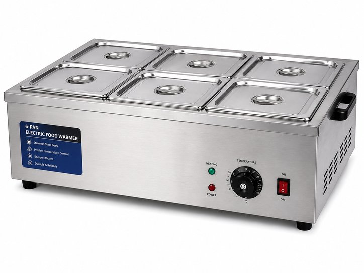 6 Tank Electric Food Warmer
